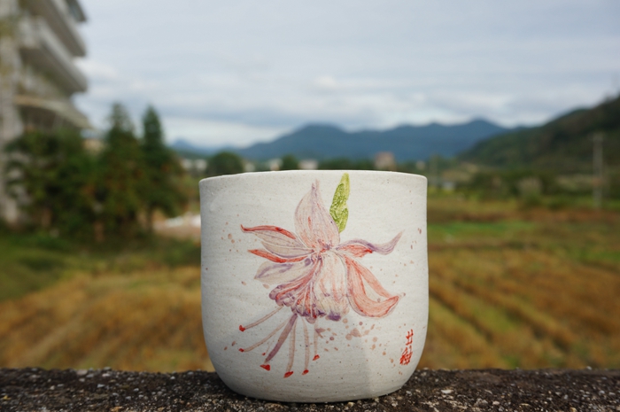 廿釉手绘卡布杯