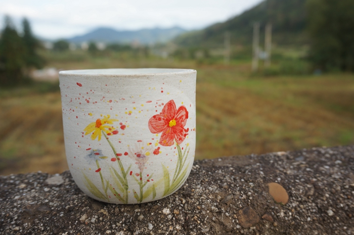廿釉手绘卡布杯