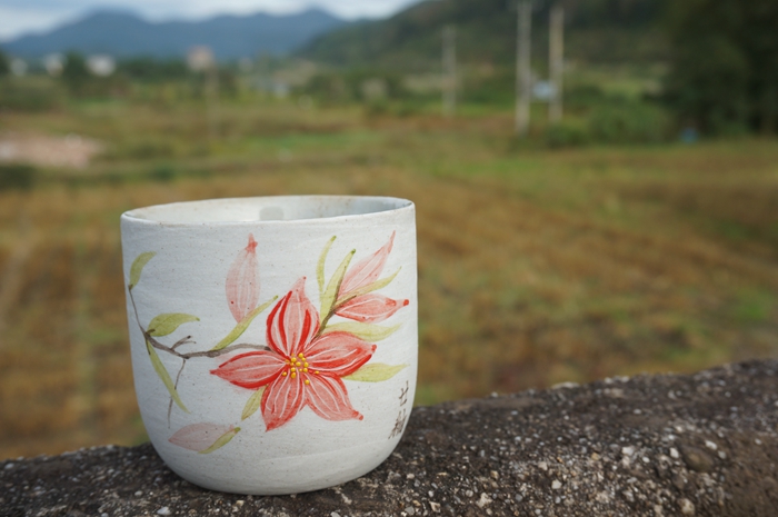 廿釉手绘卡布杯