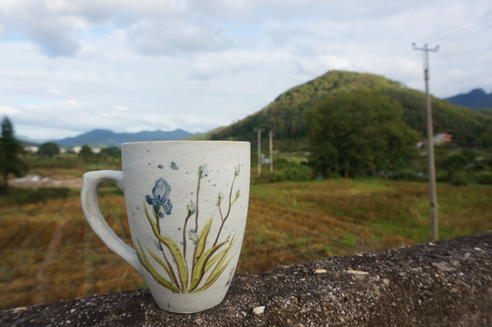廿釉手绘高杯