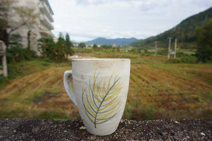 廿釉手绘高杯