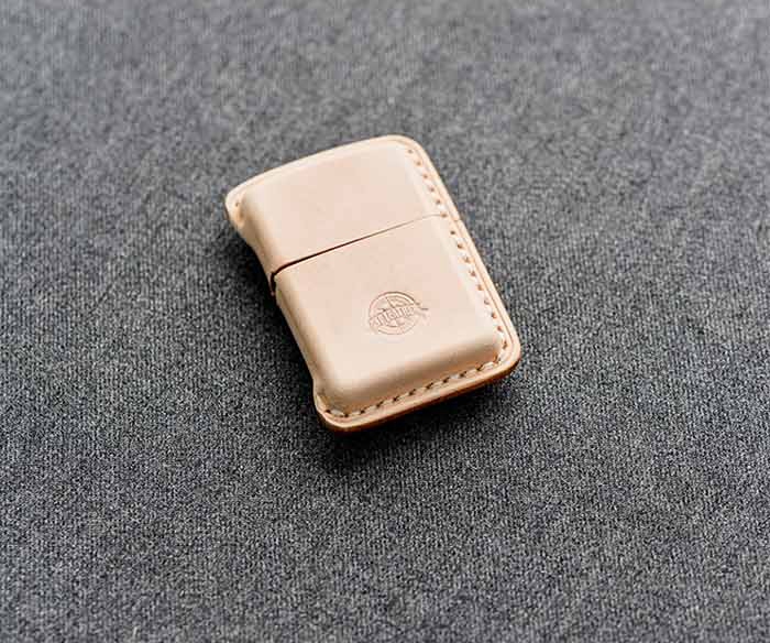 一皮 one leather 打火机皮套ZIPPO正版创意个性皮套防风刻字男真皮（皮套）
