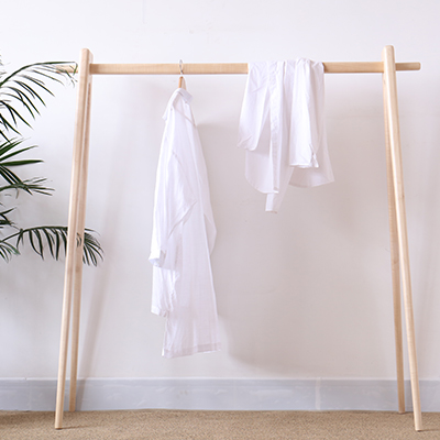一字衣帽架实木挂衣架简易家用衣帽架房间宿舍衣服架单杆晾衣架衣架落地卧室